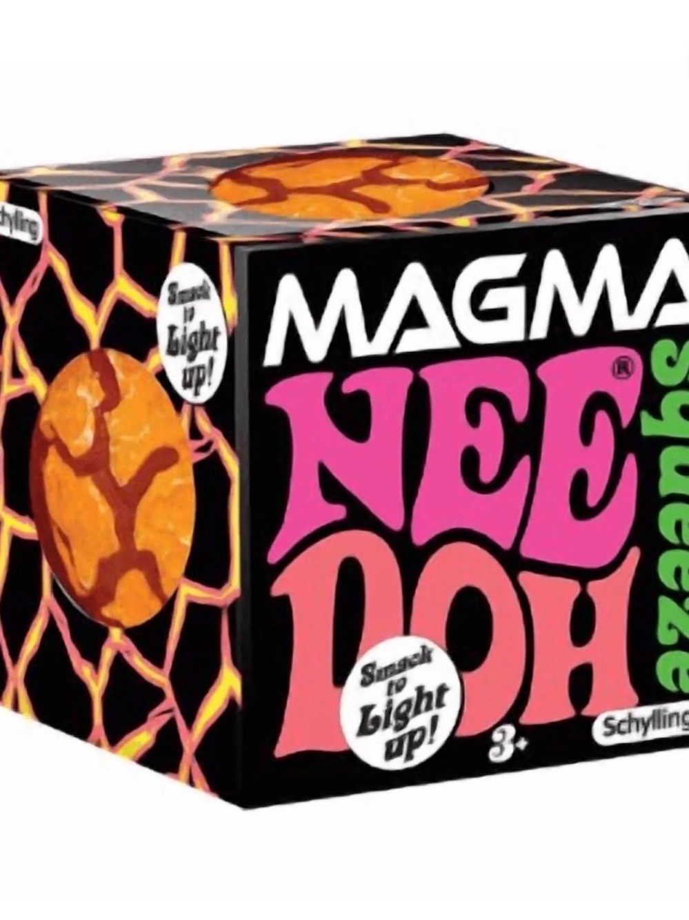 !RARE! Schylling Magma NeeDoh Stress Ball - Pink & Orange